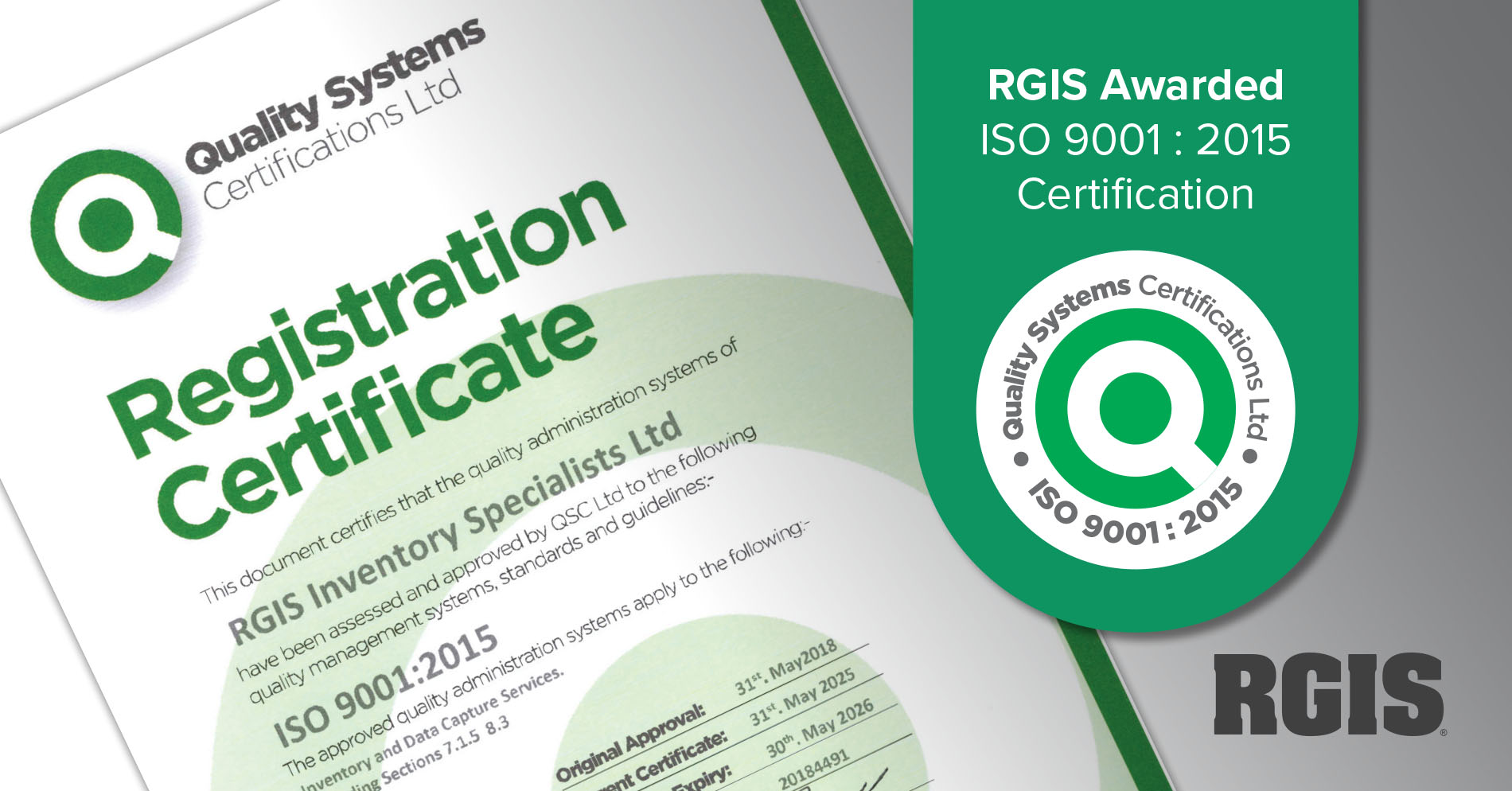 ISO 9001 : 2015 Certfication 2025